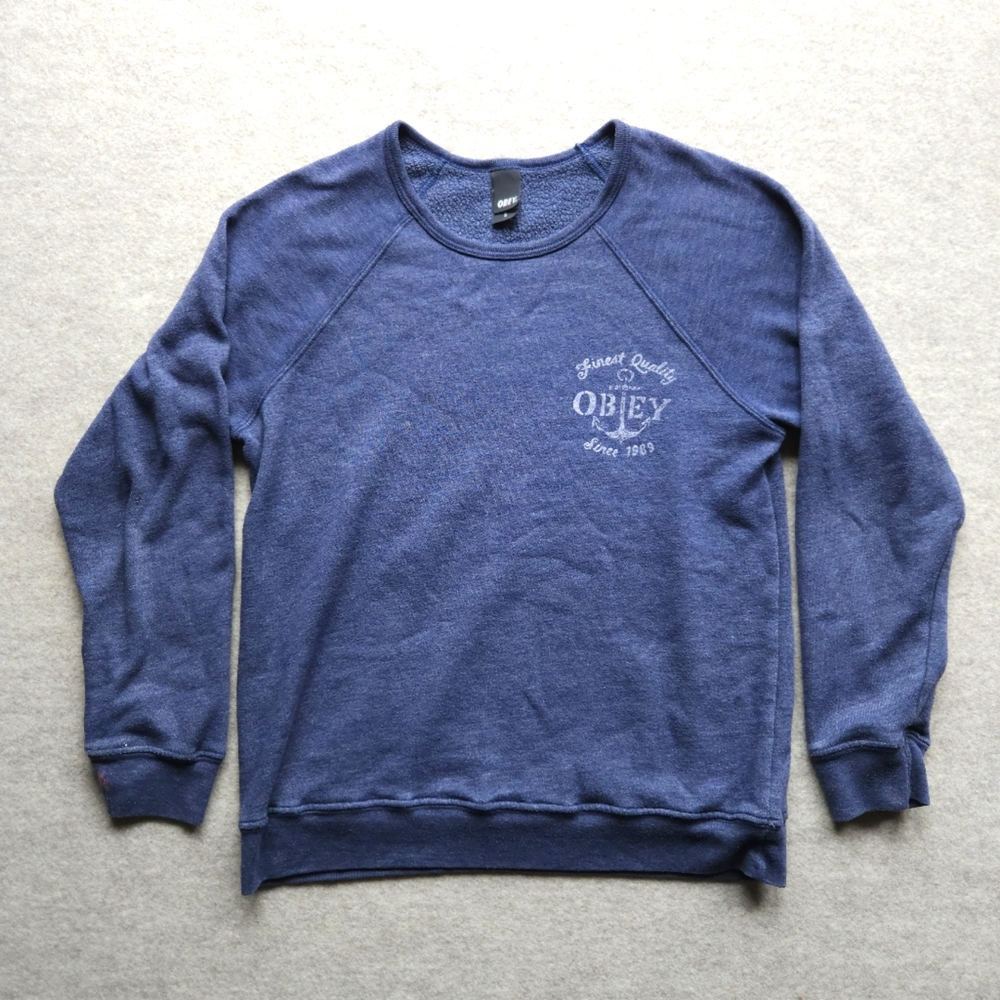 Obey Women's Pullover Crewneck Sweater Small